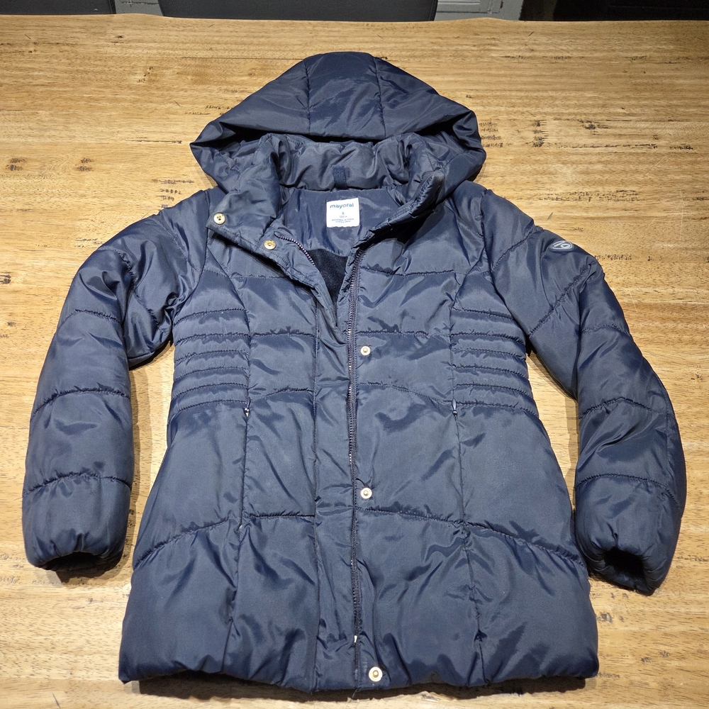 Women's Navy Puffer Jacket
